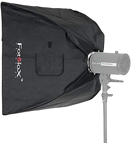 Fotodiox Pro 24x24 SoftBox Plus grade para estroboscópio de estúdio/flash com difusor suave e speedring