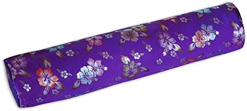 Wai Lana Yoga e Pilates DeLuxe Hibiscus Tote de 26 polegadas sedoso, elegante, floral, com zíper, ideal para tapete