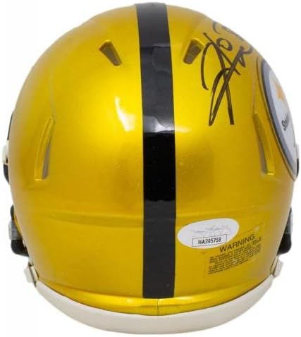 Hines Ward assinou o capacete JSA da Pittsburgh Steelers Mini Flash Speed ​​Réplica JSA - Capacetes NFL autografados