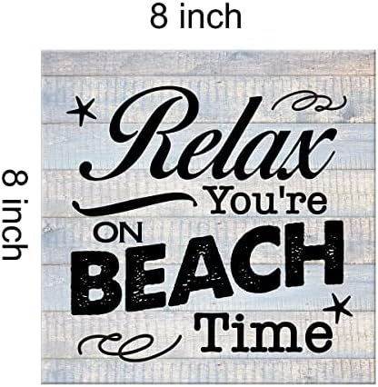 Lameila praia sinal de parede de arte impressões de tela pintando rústico Relax você está na praia de praia