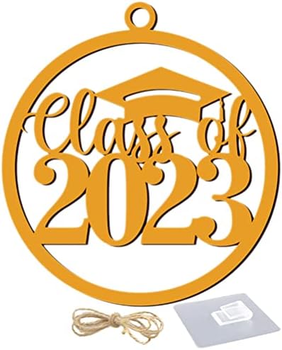 Classe de Logofun de 2023 Sinal de Wooden Graduação Corte Sinal Party Graduation Party Holding Decorações