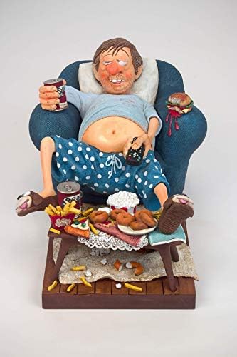Coleção de arte de Guillermo Forchino The Couch Potato, 38 x 23 x 20 cm de poliéster exclusivo
