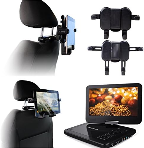 Navitech em carro portátil DVD Player Cabeça Rest/apoio de cabeça/suporte compatível com o DA100D