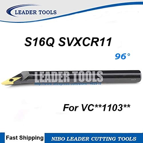 FINCOS S16Q -SVXCR/SVXCL 11 Barra de perfuração CNC, ferramentas de torneamento interno, ferramenta de