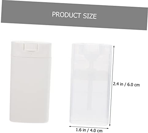 Doitool 48 PCS Dispensador Creme Reabastecido Essential Lip vazio Lip caseiro Plástico natural plano