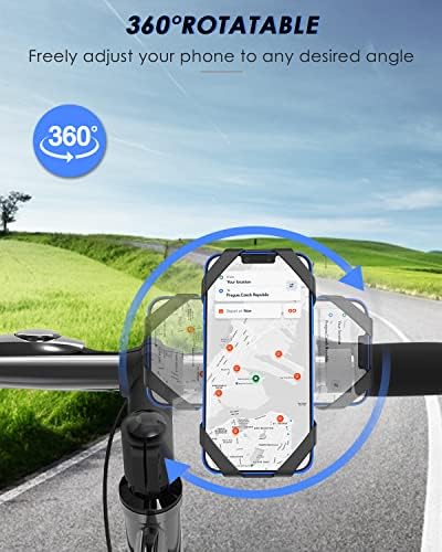 Suporte de telefone universal da Arfnkim para bicicleta, [rotativo destacável] Anti Shake Motorcycle
