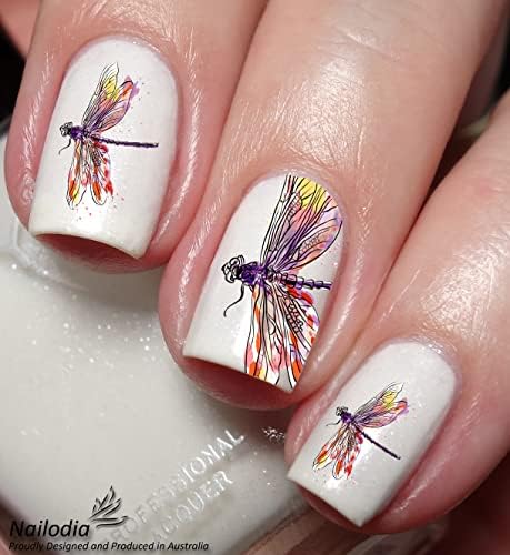Dragonfly Nail Art Decals Adesivo