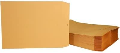 Envelopes de fecho marrons pesados, 11-1/2 W x 14-1/2 L, 28lb. - 100 pacote