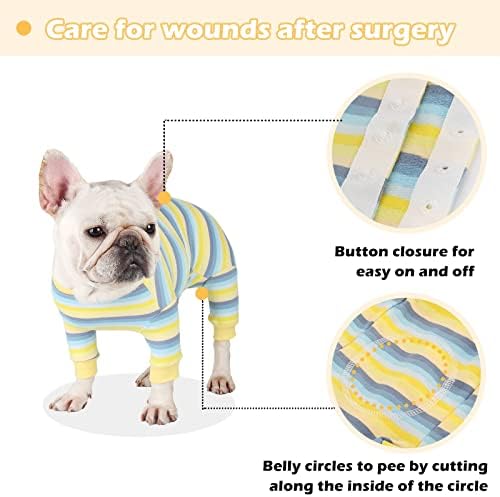 Devido a Felice Dog Surgery Recovery Suit Ano Pet Surgical Mangue