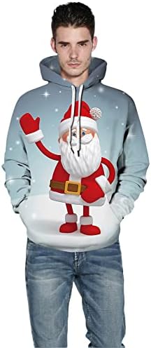 GRAFELHO GRAPHIC FROHTRACIONAL DE GRAUS DE GRAJTCIN UNISSISEX Sweater Sweater Sweetshirts para Festa de Camisinho de Natal Feia