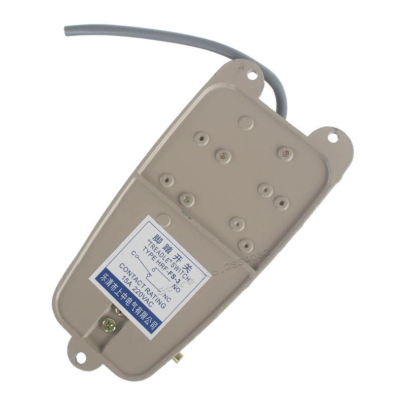 Interruptor de pé de metal SPDT Momentary Antislip Pedal Switch 10A 220V Power elétrico interruptor FS-3 Treadle
