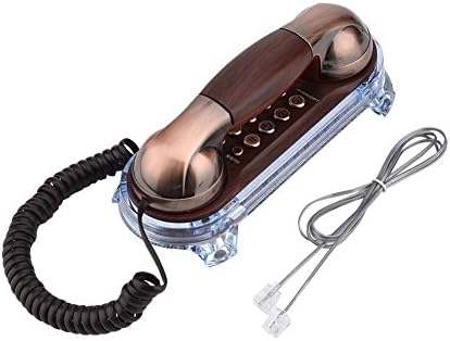 Telefone de SoCobeta Antigo Antigo Telefone de parede retro Montado Telefone líquido de moda de moda