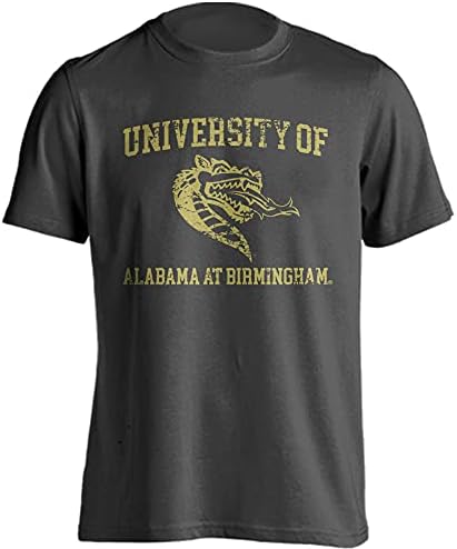 Alabama Birmingham UAB Blazers angustiados camiseta retrô