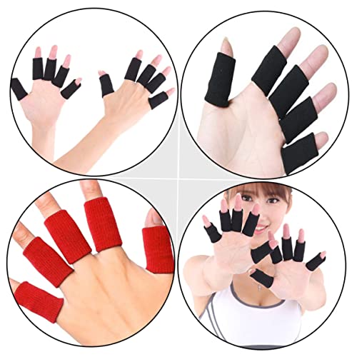 Bestoyard 100 pcs protetor de proteção de dedo protetor de silicone bandagem elástica para dedo dedo splint