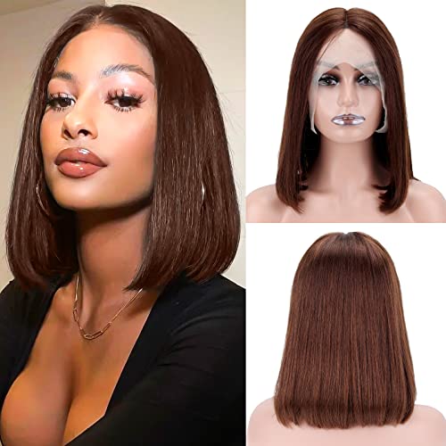 Perucas de cabelos humanos lbayoho para mulheres negras, perucas de renda curta de renda corta corta