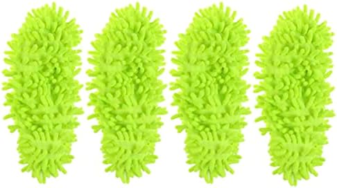 Alipis 8pcs capas de cabelo verde -pé, meias, cobre as meias de piso preguiçosas, limpador de