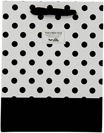 Polca preta e branca atemporal DOT elegante de 9 x 7 x 4 | 30-pack