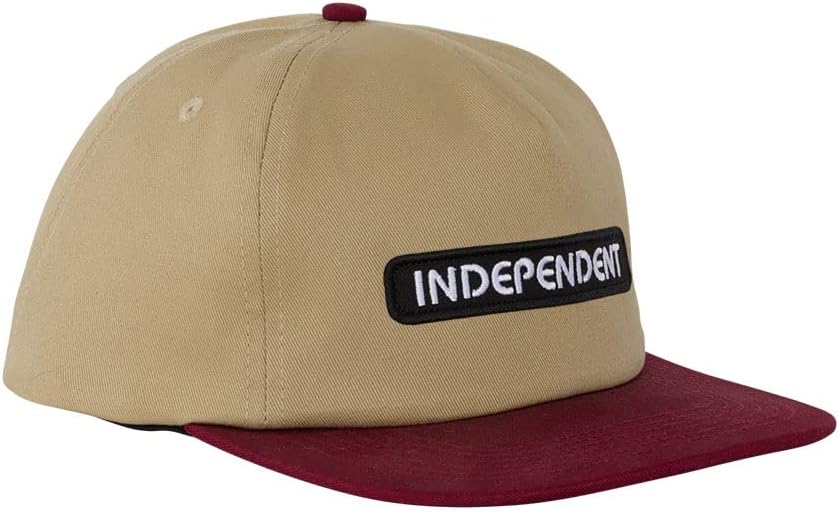 Perfil médio independente Snapback Baseball Hat Bar Cross Groundwork Skate Hat