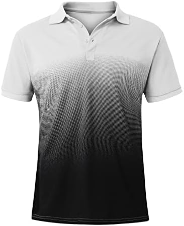 Wenkomg1 gradiente masculino Henley camisas de manga curta Tops ao ar livre 2022 camiseta de moda camiseta de