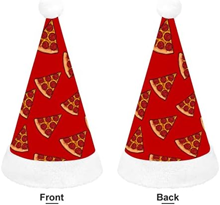 Pepperoni Pizza Christmas Papai Noel Hat para Red Xmas Cap Favors