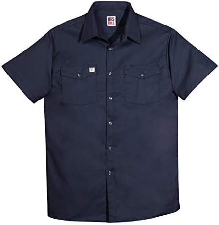 Camisas de trabalho premium de manga curta regular e alta e alta e 5xb e 5xt em 5 cores feitas no Canadá