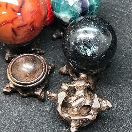Ramificação preta de madeira Base Base Crystal Ball Globe Solder Photography Len Props Crafts Ornamentos