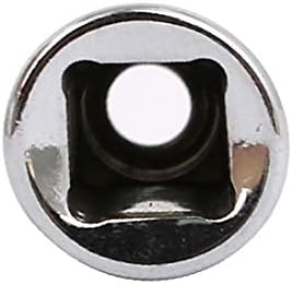 X-Dree 50mm Comprimento de 1/4 de polegada de acionamento 5,5 mm 6 ponto de impacto Tom de prata 2pcs