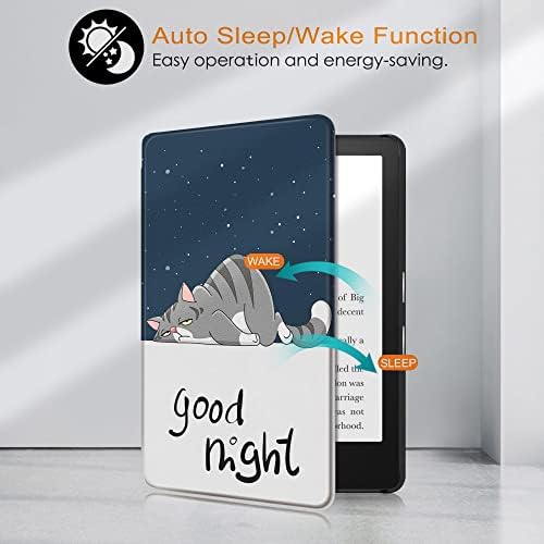 Caso para o novo Kindle Paperwhite - Capa de couro leve PU premium com sono/despertar automático para a Kindle