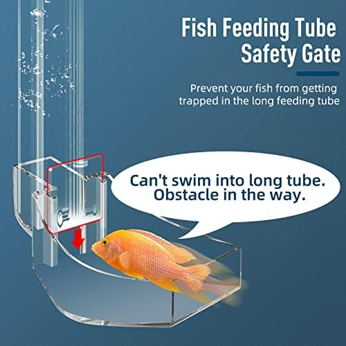 Anel de alimentação de acrílico e conjunto de tubos de acrílico para aquários - solução conveniente, limpa