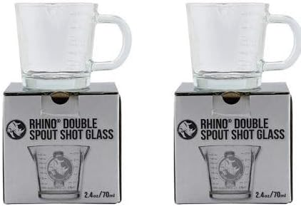 Brewglobal RhinoWare Shot Glass - Double - 2- contagem