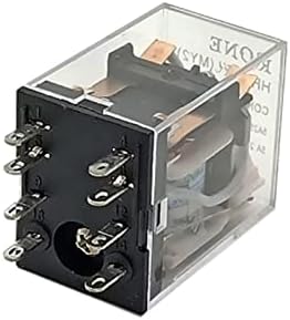 Scruby 10pcs Mini interruptor de relé eletromagnético de relé intermediário com LED 8/11/14 pinos AC 110V
