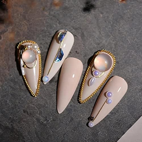 As decorações de unhas 3D Rhinestones sereia miçangas strat shiny sensível à luz Decoração de manicure