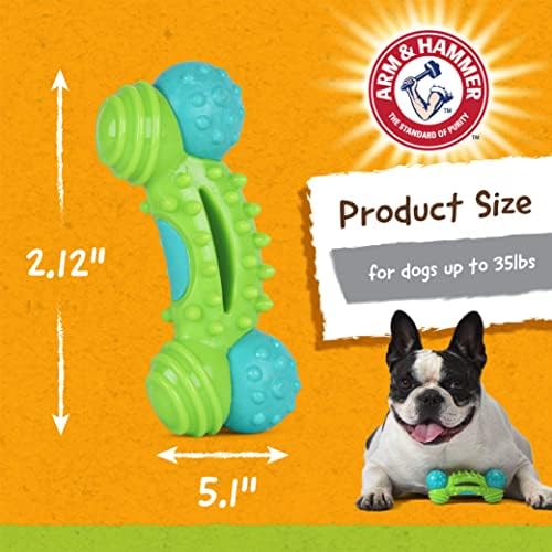Arm & Hammer para animais de estimação Nubbies Dualidade Brinquedo Dental Dental | Melhor brinquedo
