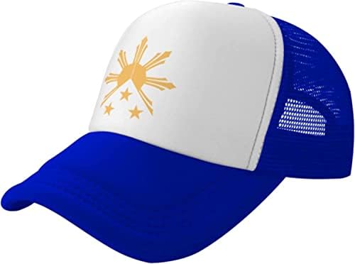 Tribal Filipinas Filipino Sun and Stars Flag Trucker Hat for Men ou Women - Mesh Baseball Snapback Cap ao