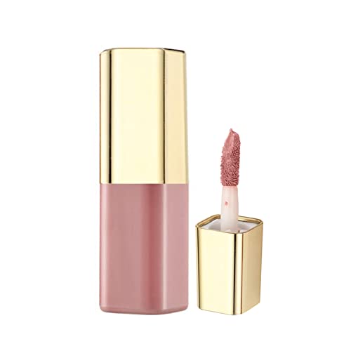 WGust Clear Lip Gloss Pack Flavo Lipstick com maquiagem labial Veludo duradouro High Pigmment Pigmento Nude
