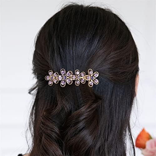 Mmllzel pêlos de cabelo traseiro da cabeça de clipe de clipe Flores top clipe ornamentos de cabelo Um cartão de