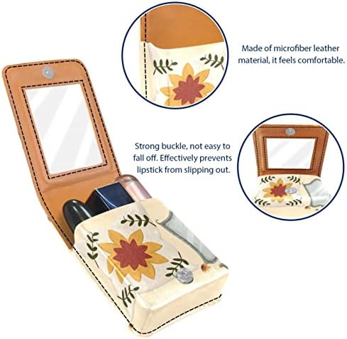 Caixa de batom de Oryuekan, bolsa de maquiagem portátil fofa bolsa cosmética, organizador de maquiagem