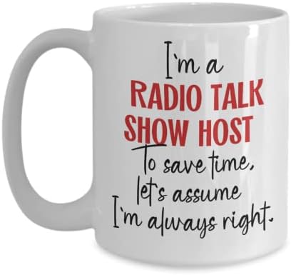 Radio Talk Show Host, Gift for Radio Talk Show, apresentador de talk show Gag Gift, Talk Show Host Coffee Caneca