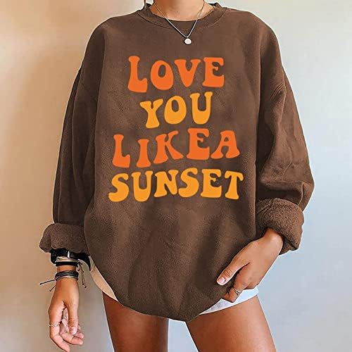 Womens Love Heart Sweatshirt camiseta dos namorados Love Love Heart Print Placsershirt Tops Tops Blouse