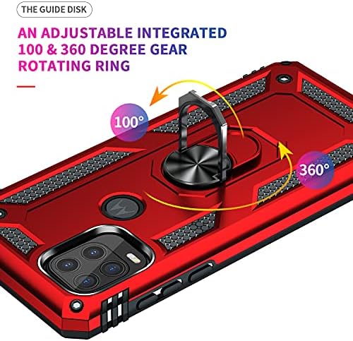 Sunremex for Moto G Stylus 5G 2021 Case com [2 pacote] Protetor de tela HD. Para o Kickstand [GRADE