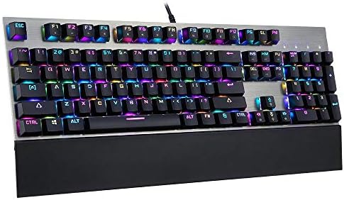 Teclado para jogos teclado teclado 104 chaves Blue switch anti-ghosting rgb iluminamento de retroilumação de jogos mecânicos teclado com fio de retroilumação de retroilumação de retroiluminação