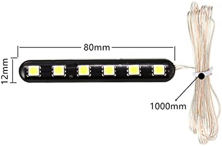 Craftsman de confiança 1/2pcs 6 LED 12V Strobe Light Strip for Car Motorcycle Led grid média aviso