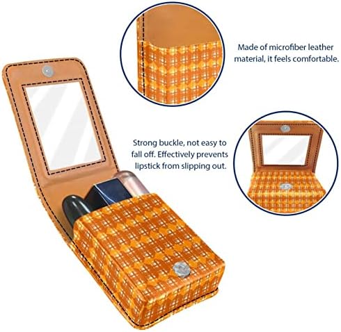 Caixa de batom de Oryuekan com espelho bolsa de maquiagem portátil fofa, bolsa cosmética, rede de