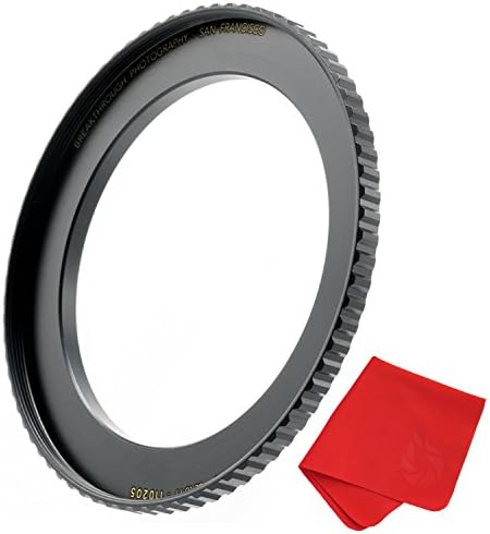 Fotografia inovadora de 49 mm a 72 mm Anel de adaptador de lente para filtros, feitos de latão usinado