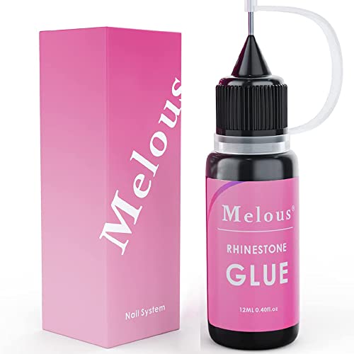 Gel de cola de strass, Melous 2 em 1 unhas Gem Gem Glue Precision Enchendo Gel Gel Gel Adhesive para decorações