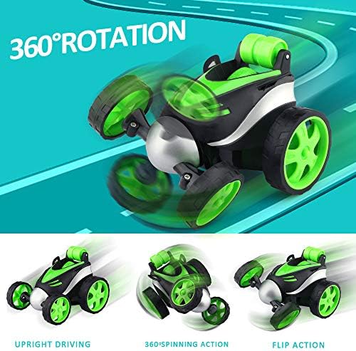 Carro de controle remoto de epochair - RC Stunt Car para brinquedos de menino, carro de corrida de rotação