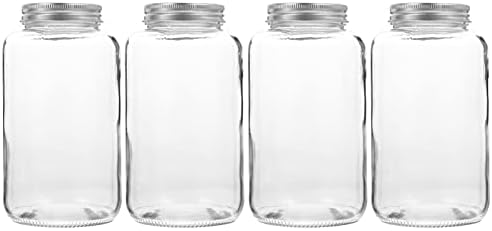 Hemoton 4pcs Garrafas de leite de vidro transparentes garrafa de água de vidro com orifício de suco
