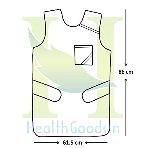 Healthgoodsin - Avental de chumbo Proteção de equivalência de chumbo de 0,5 mm para trabalhar com máquina de raio