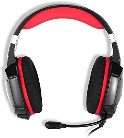 MyLooverleo Wired PC Gaming Headset sobre o fone de ouvido com estéreo com redução de ruído ambiente Mic