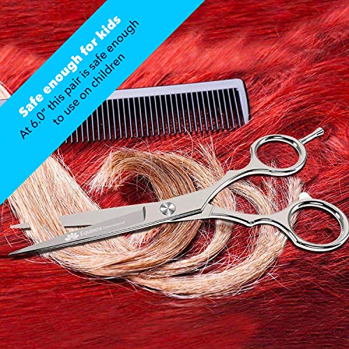 Equinox Barber & Salon Styling Series, barbeiro de corte de cabelo/tesouras, 6,0 Comprimento total